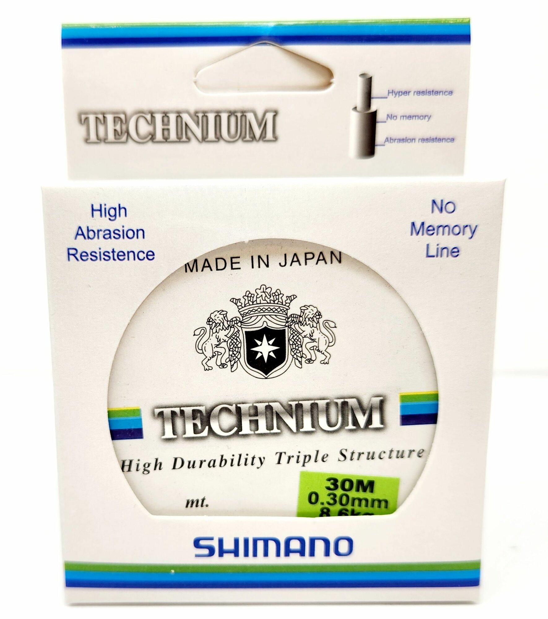 Леска SHIMANO technium 0.30 мм. 8.60 кг. 30 м. зимняя