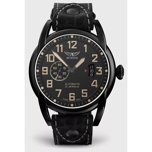 наручные часы aviator v 2 16 5 098 4 черный Наручные часы Aviator V.3.18.5.162.4, черный