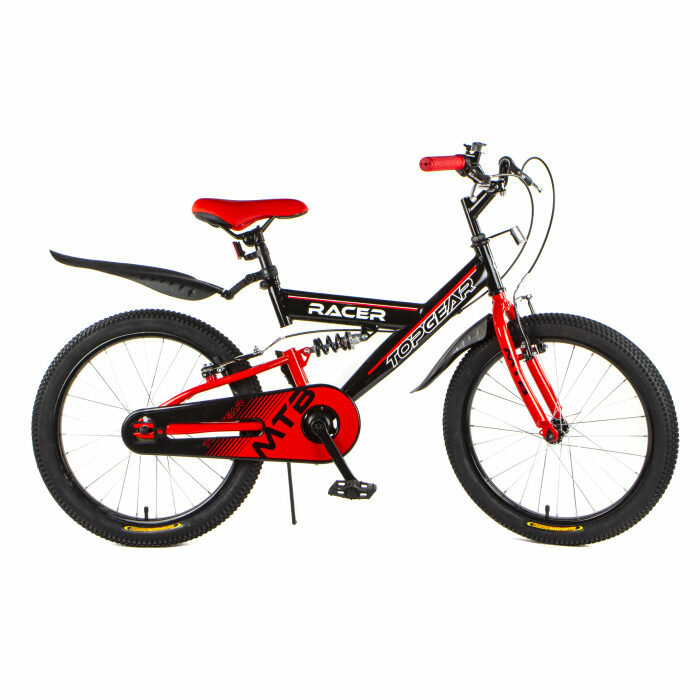 Велосипед подростковый TOPGEAR Racer, колеса 20"(чёрно-красный)