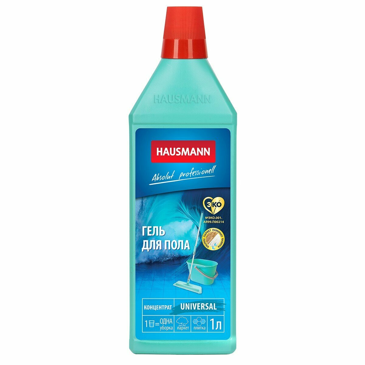 Средство чистящее Hausmann гель для мытья полов, 1 л, универсальный