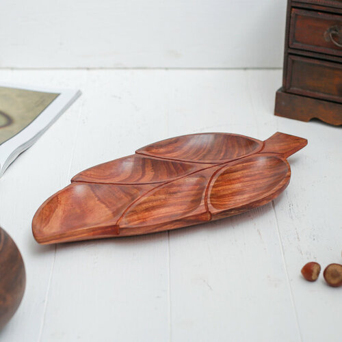 Менажница Лист дерево 23х32х17 см 2103₽