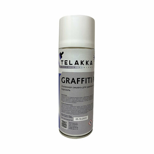 Усиленная смывка граффити, для удаления маркера, для удаления пятен с фасадов зданий TELAKKA GRAFFITI PRO 400мл защитное средство от граффити смывка