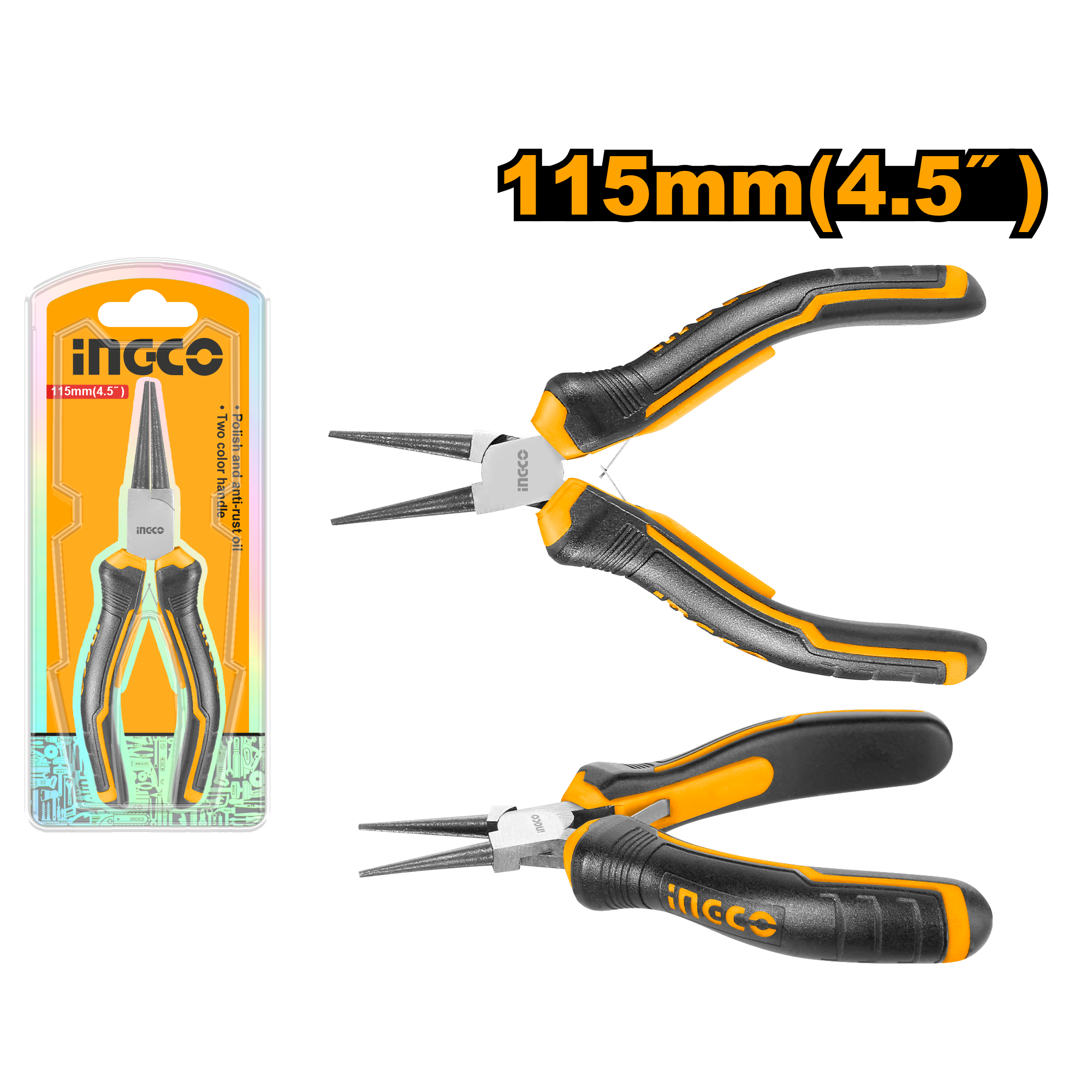 Круглогубцы мини INGCO HMNP08115 115 мм