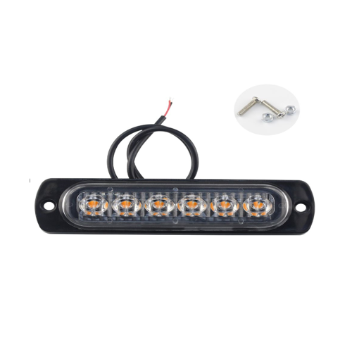 Фонарь боковой светодиодный 12 В 6 LED желтый GRANDE LIGHT GL-4053 | цена за 1 шт