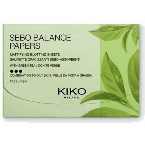 Матирующие салфетки KIKO MILANO SEBO BALANCE PAPERS очищающий и матирующий лосьон kiko milano sebo balance toner 200 мл