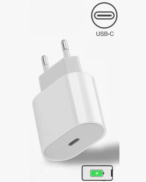 Блок питания 35 W/ Сетевой адаптер USB Type-C / Быстрая зарядка/ White
