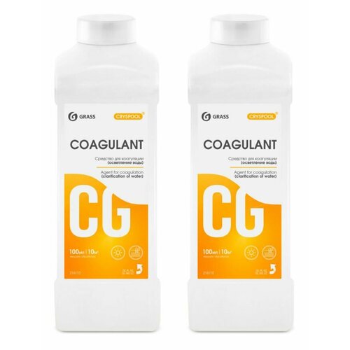 Grass Средство для бассейна Cryspool coagulant, 1 л, 2 шт