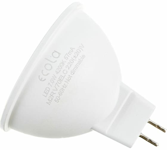 Лампочка светодиодная GU5.3 MR16 LED - Ecola (M2RV70ELC) 7,0W 4200K (дневной свет), для встраиваемых светильников