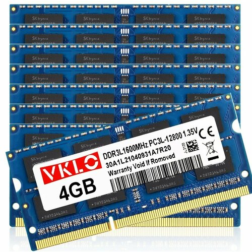 Оперативная память VKLO DDR3L 4 ГБ 1600 МГЦ SODIMM 605₽