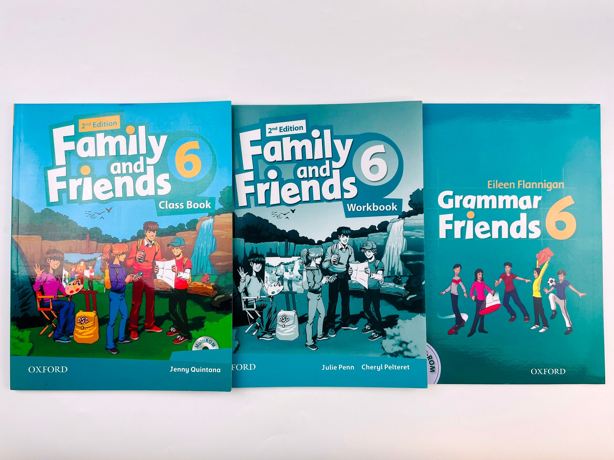 Комплект Family and Friends 6 Class Book with Multi ROM + Workbook 2nd Edition+ Grammar friends 6 / Изучение английского языка для учеников / набор