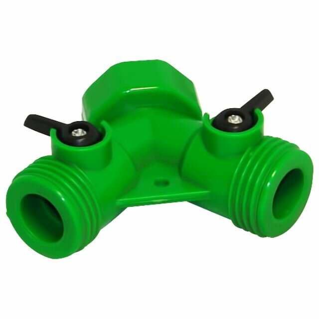 фото Распределитель штуцерный 2х-канальный 3/4" пластик