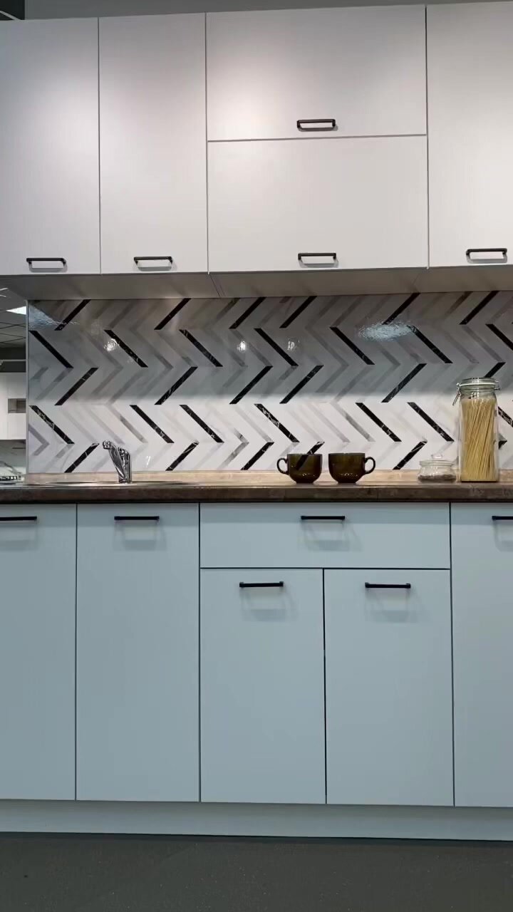 Готовый кухонный гарнитур без столешницы кухня Флэт-02 2340*1700/2390*600 Grey-green In 2S — фото 1