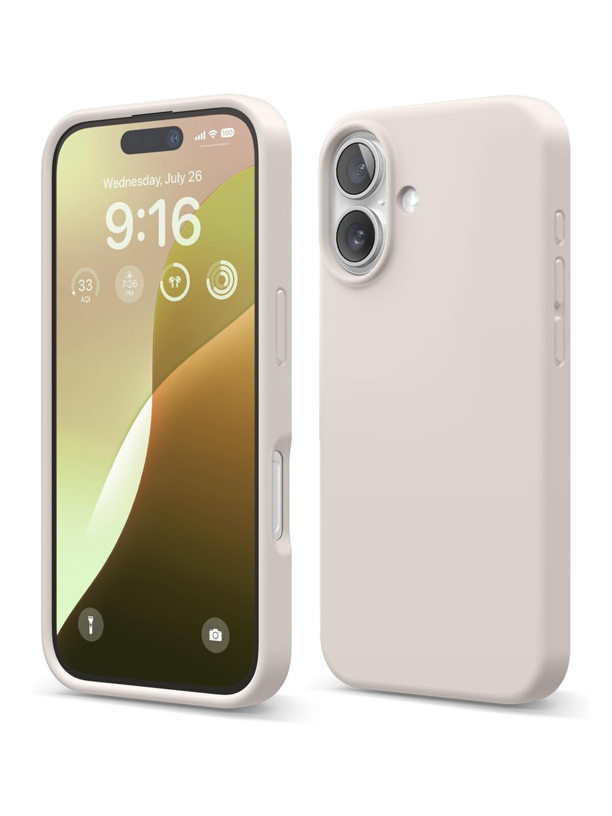 Elago для iPhone 16 чехол Soft silicone (Liquid) Stone
