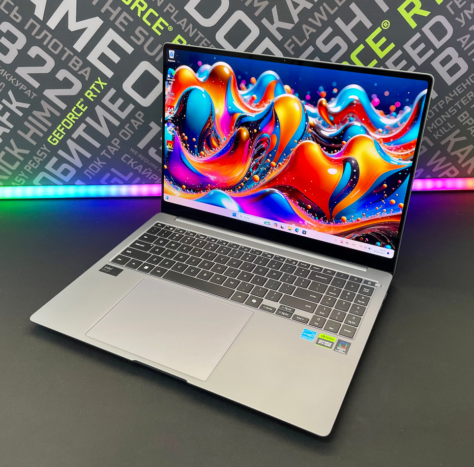 Samsung Book4 16 Intel Core Ultra 9-185H 16 ядра Nvidia GeForce RTX 4070 Mobile 32 GB LPDDR5X 1024 GB SSD M.2 AMOLED 120Hz Сенсорный Серый Windows 11