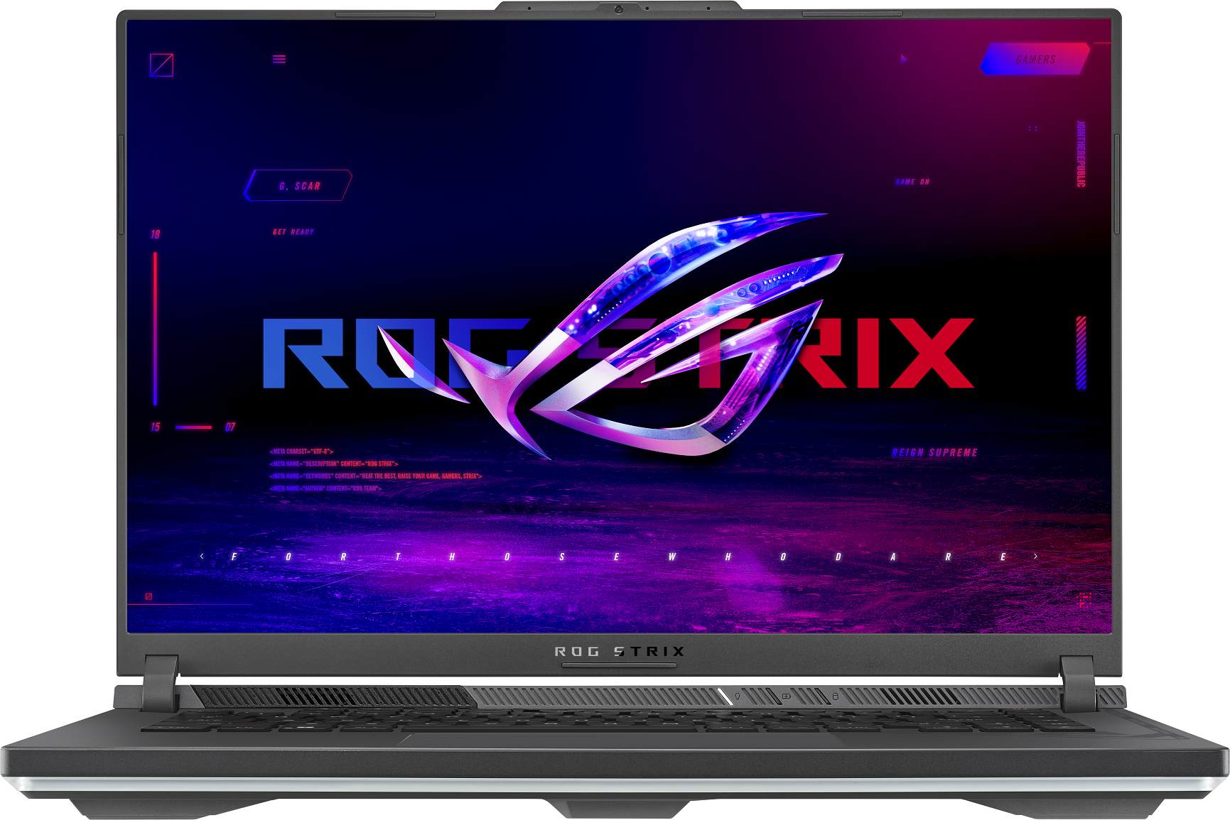 Ноутбук ASUS ROG STRIX G16 G614JV-N4072 16" QHD+ IPS 500N 240Hz/i5-13450HX16Gb/1Tb SSD/RTX4060 8Gb/DOS/Gray