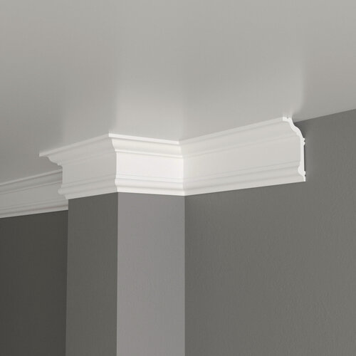 Изображение товара Плинтус потолочный дюрополимер Decor-Dizayn (Декор-Дизайн), 80x40x2000мм, DD502