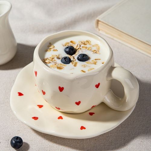 Чайная пара набор блюдце и чашка ручной работы 1600₽