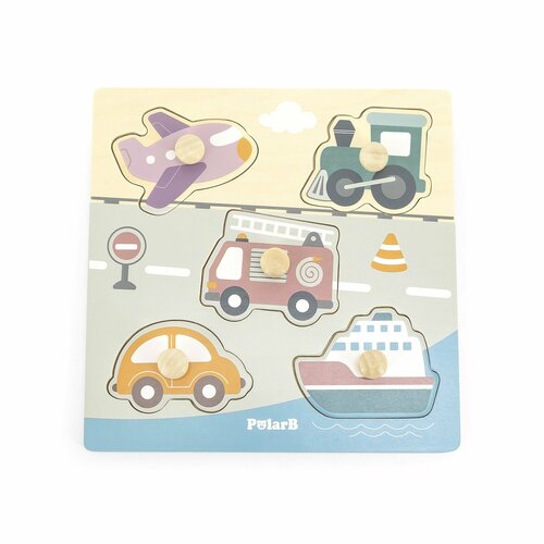 Пазл вкладыш Viga Toys PolarB Транспорт, 44069 Vigatoys