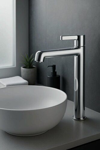 Изображение товара Смеситель для раковины/чаши высокий латунный / гарантия 7 лет / коллекция Column