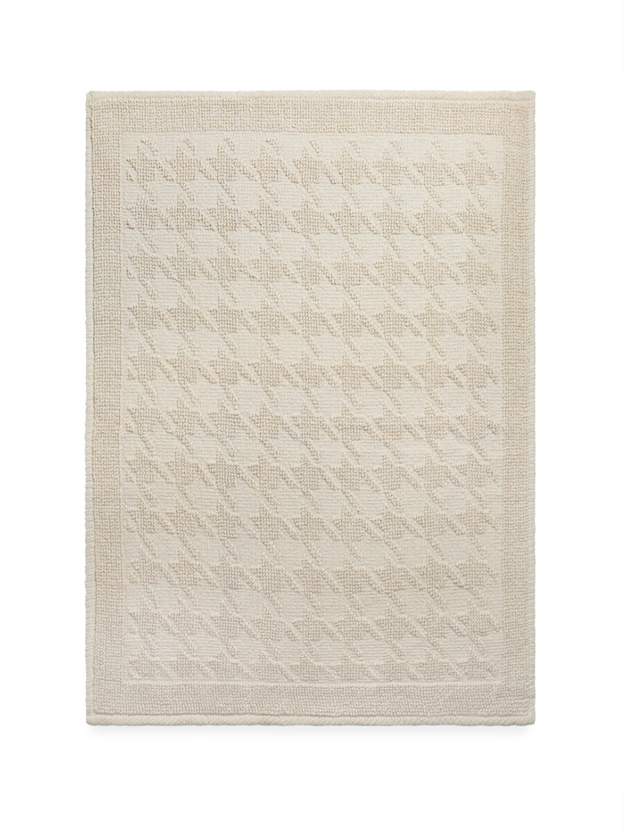 Коврик универсальный DeNASTIA 60x80см, букле, хлопок, цвет молочный — фото 1