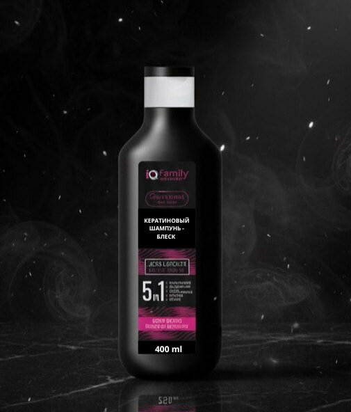 Шампунь Кератиновый, для всех типов волос, без раздражений, блеск — фото 1