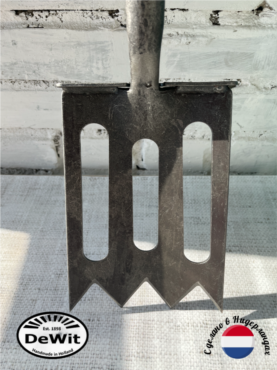 Штыковая кованая лопата с площадкой для ноги профессиональной серии Spork от DeWit (Нидерланды)