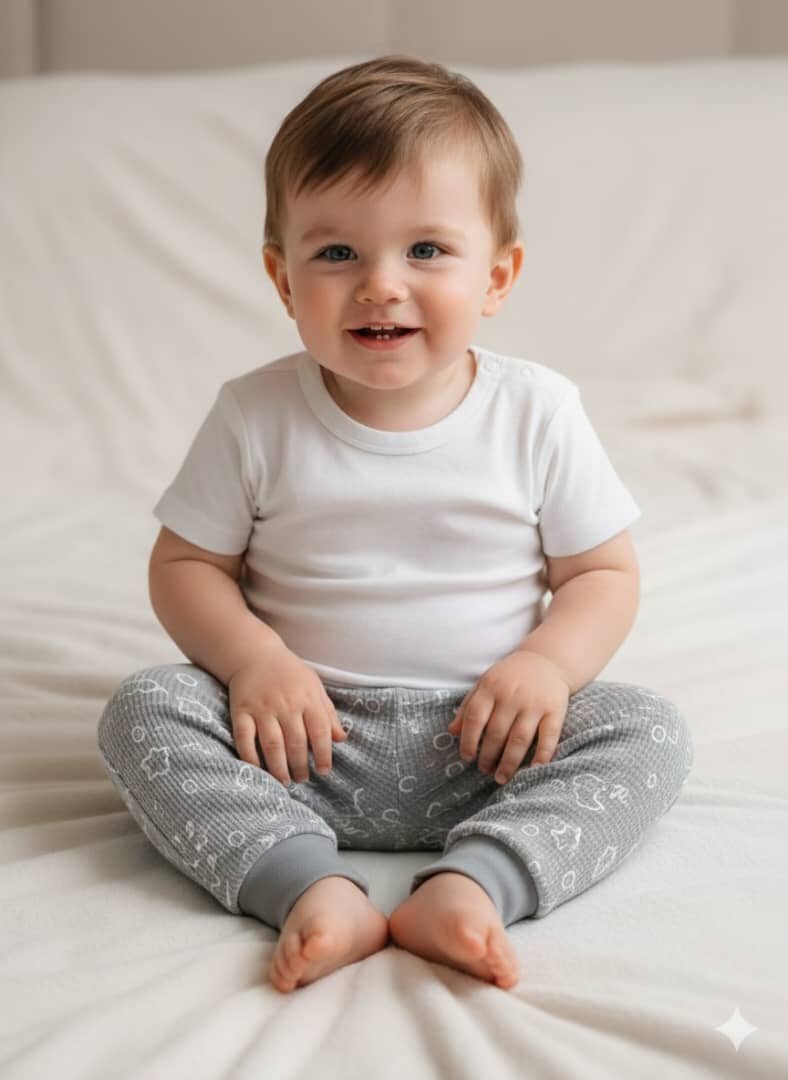 Бриджи , комплект из 2 шт., размер 1,5 года, 025 серый — фото 1