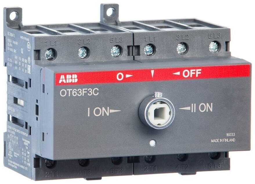 Рубильник реверсивный ABB OT63F3C 3P 63A