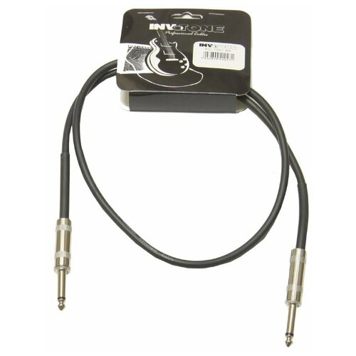 Invotone ACI1001/BK - инструментальный кабель, 6.3 mono Jack-6.3 mono Jack 1 м (черный)