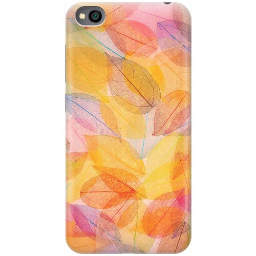 фото Re:pa накладка transparent для xiaomi redmi go с принтом "разноцветные листья"