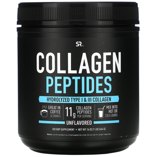 Препарат для укрепления связок и суставов Sports Research Collagen Peptides, 454 гр.