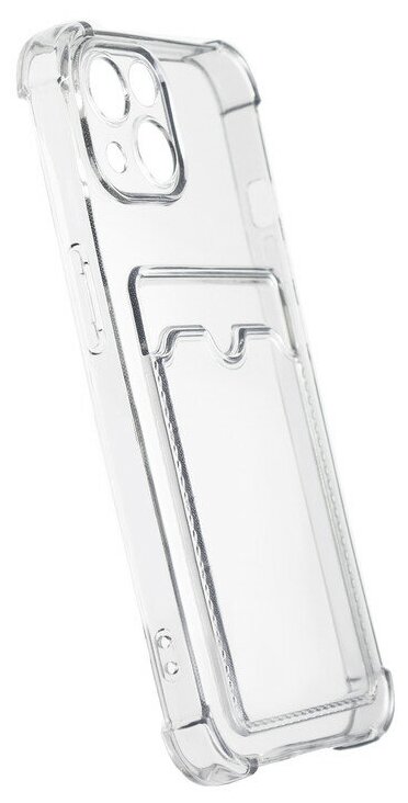 Чехол LuxCase для APPLE iPhone 13 Mini TPU с картхолдером 1.5mm Transparent 63509 - фото №11