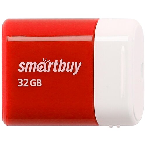 usb flash smartbuy lara 32gb красный sb32gblara r Флешка SmartBuy Lara 32 ГБ, 1 шт., красный