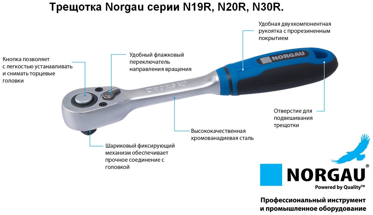 Трещотка NORGAU - фото №7