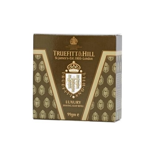 Truefitt & Hill Luxury Shaving Soap refill for mug Запасной блок для кружки, 1 шт. мыло для бритья luxury shaving soap refill запасной блок truefitt