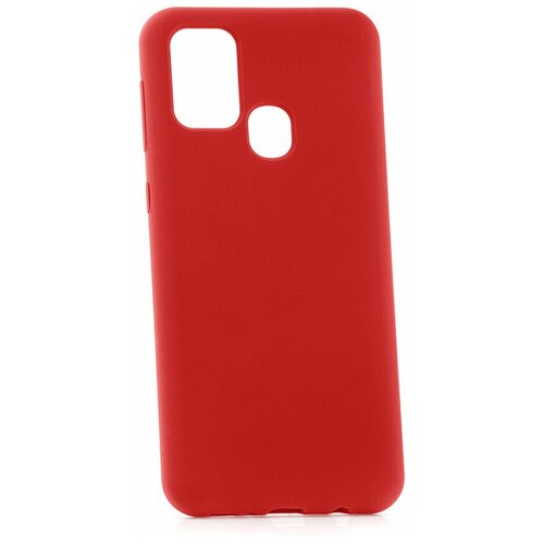 фото Чехол на samsung galaxy m31 kruche silicone plain red кruче