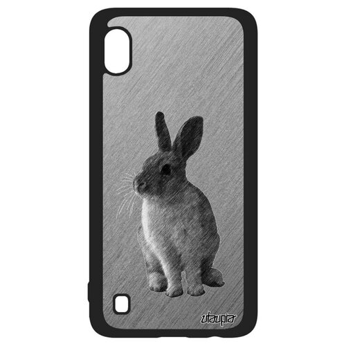 фото Красивый чехол на телефон // samsung galaxy a10 // "кролик" грызун стиль, utaupia, серый