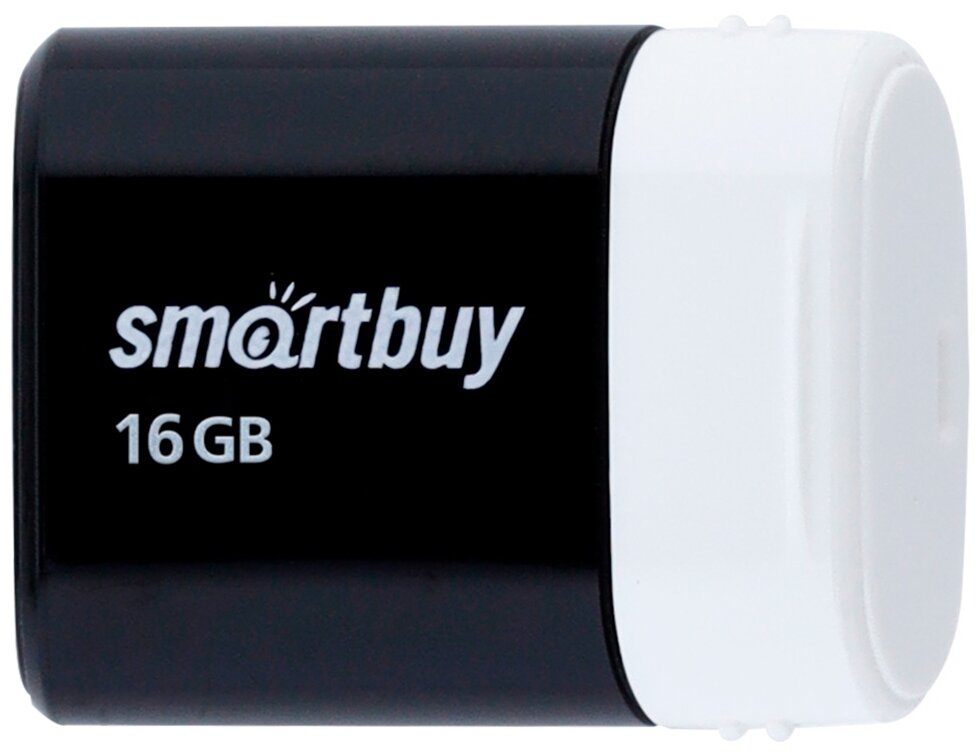 Флеш-накопитель USB 2.0 Smartbuy 16GB LARA Black (SB16GBLARA-K)