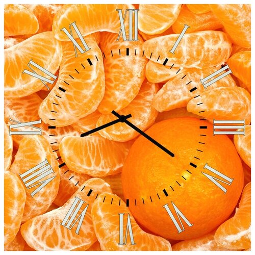 фото Svs настенные часы svs 3501666 kitchen дольки апельсинов