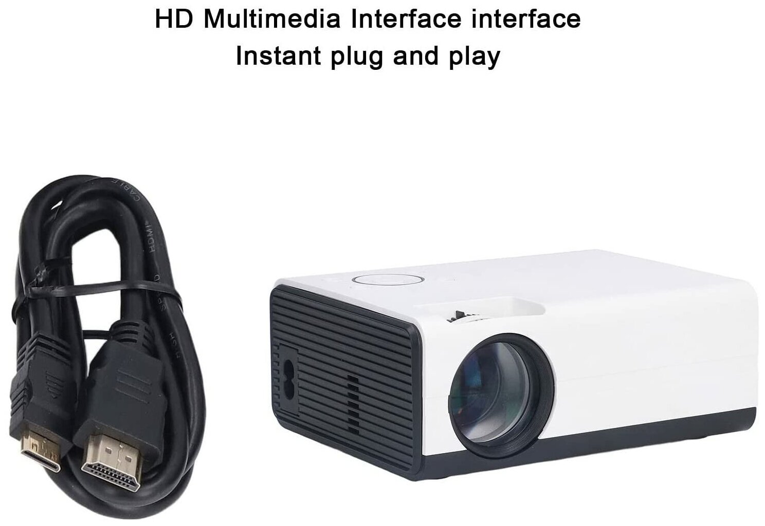 Домашний видеопроектор ULTRA HD с мультимедийным интерфейсом высокой четкости c пультом ду и поддержкой 4К