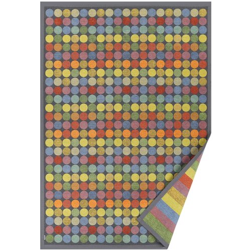 Ковер на пол 0,8 на 2,5 м в спальню, гостиную, двусторонний, безворсовый Smart Weave Pallika-Bright