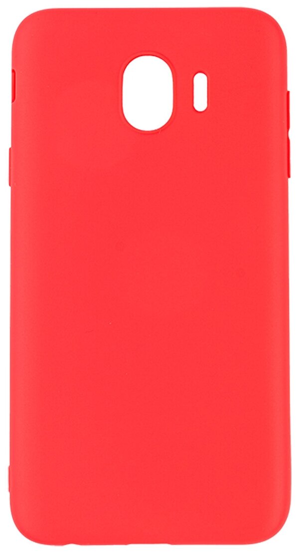 Чехол для Samsung Galaxy J4 2018. Силиконовый. Красный.