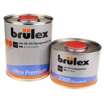 BRULEX 2k прозрачный Лак HS ULTRA PREMIUM. ультра премиум 1л+2k отвердитель 2000- 0.5 л (1л+0,5л) брюлекс ЛАК комплект - изображение