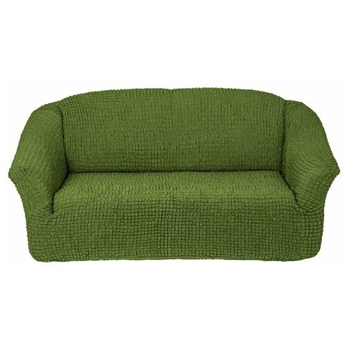 фото Чехол на 3х-местный диван без оборки зеленый concordia