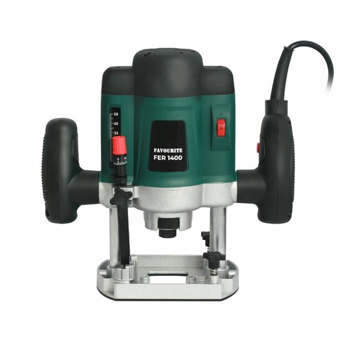 Вертикальный фрезер FAVOURITE FER-1400, 1400 Вт зеленый фрезер festool of 1400 ebq plus 1400 вт черный