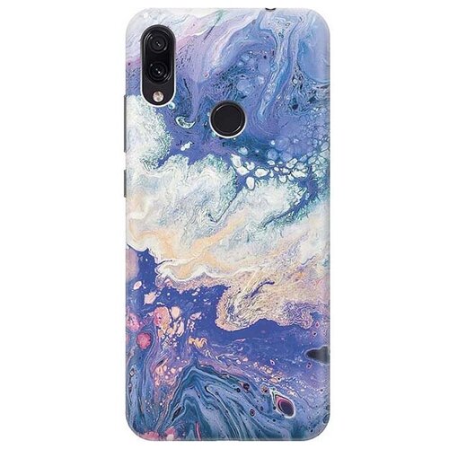 фото Ультратонкий силиконовый чехол-накладка для xiaomi redmi note 7 / note 7 pro с принтом "фиолетовый мрамор" gosso