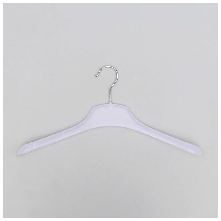 Вешалка-плечики для одежды, размер 46-48, цвет белый - фотография № 3
