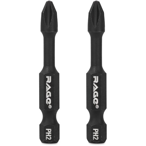 Биты торсионные S2 PH2x50мм 2 шт RAGE by VIRA