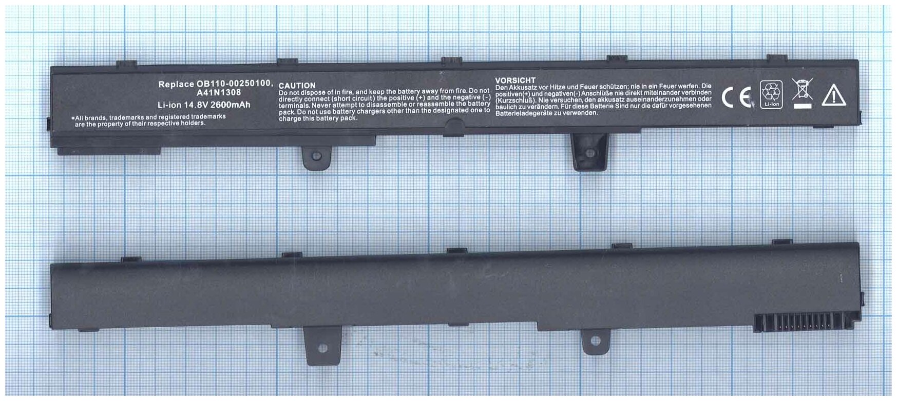 Аккумулятор Asus A41N1308 X441CA X551CA X551MA F551CA R512C 14.4V 2200-2600mAh OEM