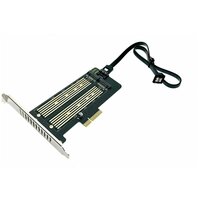 Контроллер PCI-Ex4, M.2 1port B key +1port M key, PCIe2M2, Espada